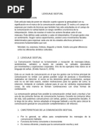 Monografia Lenguaje Gestual