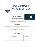 PQI 6030 IoT For Education Assignmt 2 (S2005190)