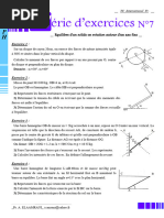 S7 - Equilibre D'un Solide en Rotation Autour D'un Axe Fixe - TC - Int