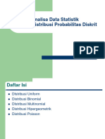 Statistika Pertemuan 4 - Distribusi Probabilitas Diskrit