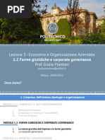 1.2 - Forme Giuridiche e Corporate Governance (Con Appunti)