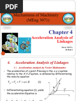 Acceleration Analysis of Linkages