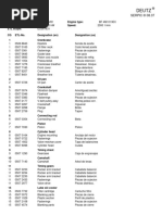 Manual Partes Motor Deutz Roc D3 - 5 946261 - Bf4m1013ec