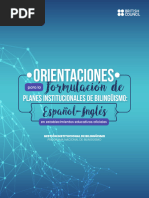 Plan de Implementacion de Bilinguismo en Instituciones Educativas