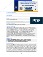 Projeto de Extensão II - Gestão Ambiental