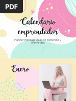 Calendario Emprendedor Con Ideas Mes A Mes