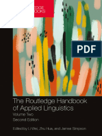 The Routledge Handbook of Applied Linguistics