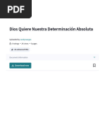 Dios Quiere Nuestra Determinación Absoluta - PDF - Dios - Jesús