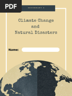 Climate Change and Natural Disasters: Name