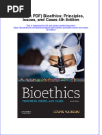 Instant Download Ebook PDF Bioethics Principles Issues and Cases 4th Edition PDF Scribd