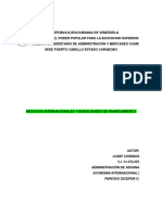 Negocios Internacionales y Modalidades de Financiamientos