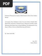 Evaluation of Nursing Service Quality (Final)