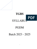 PGDM Syllabus Batch 2023-25 Last Updated On 03.06.2023