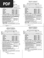 School Health Declaration Survey Form A4