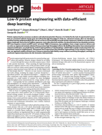 Low-N Protein Engineering With Data-Efficient Deep Learning