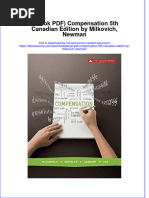 Ebook PDF Compensation 5th Canadian Edition by Milkovich Newman PDF