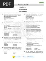 Commerce - Practice Test 17 - Kautilya 2.0 21st Jan