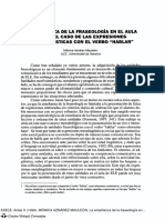 La Ensenanza de La Fraseologia en El Aul