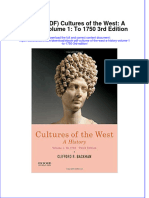 Ebook PDF Cultures of The West A History Volume 1 To 1750 3rd Edition