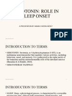 The Serotonergic Pathway - Effect On Sleep Onset - Nwani Chidera