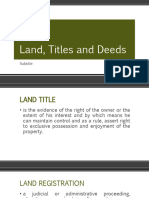 Land Titles and Deeds