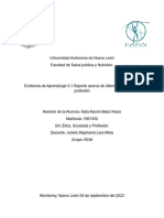 Evidencia de Aprendizaje 3.1 Reporte Acerca de Dilemas Éticos de Su Profesión