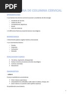 Fractura de Columna Cervical