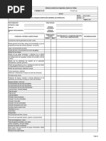 Formato Lista de Chequeo Inspección General de Vehiculos