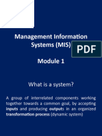 Mis Module 1