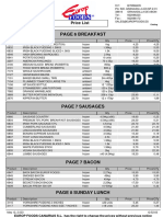 Pricelist Europfoods English