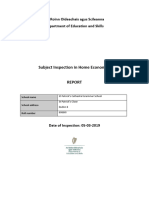 Home Economics Subject Inspection Report 2019