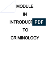 Module in Introduction To Criminology 111