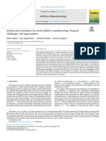 Surface Post-Treatments For Metal Additive Manufacturing Progress