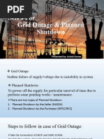 SOP For Grid Outage