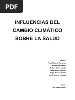 Influencia Del Cambio Climático Sobre La Salud (Trabajo de Medicina Preventiva y Salud Pública. Curso 2021-2022)