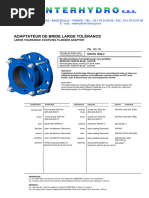 Adaptateur de Bride Large Tolérance INTERHYDRO