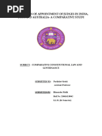 The Process of Appointment of Judges in India, U.S.A and Australia-A Comparative Study