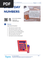 Everyday Numbers British English Student