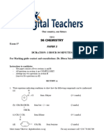 A Level Chemistry Paper 2 Exam 17