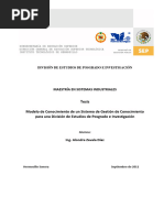 TESIS Modelo de Conocimiento de Un Sistema de Gestión de Conocimiento