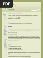7-How To Take Approver's Input - Making Approver Comments A Mandatory Free Text Field - Shareapps4u