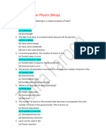 Laser Physics Mcqs