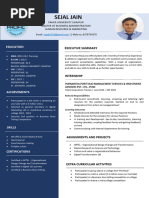 Sejal Jain CV