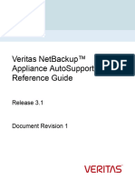 NetBackup Appliance AutoSupport 2.0 Reference Guide - 3.1