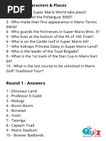 Mariothehedgehog Quiz