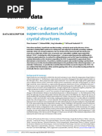 3DSC - A Dataset of Superconductors Including Crystal Structures