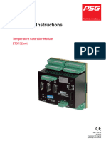 Operating Instructions: ETS 132 Net Temperature Controller Module