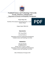 The Role of Government in Promoting Tourism: A Study Based On Saint Martin's Island.