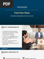 730c Introduction To Toastmasters Open House Slide Presentation