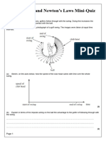 Mechanics and Newton's Laws End of Topic Test